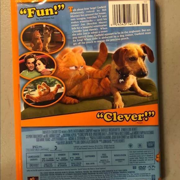 Garfield the Movie (DVD, 2009, PG) CUTE Funny Movie - Picture 2 of 13